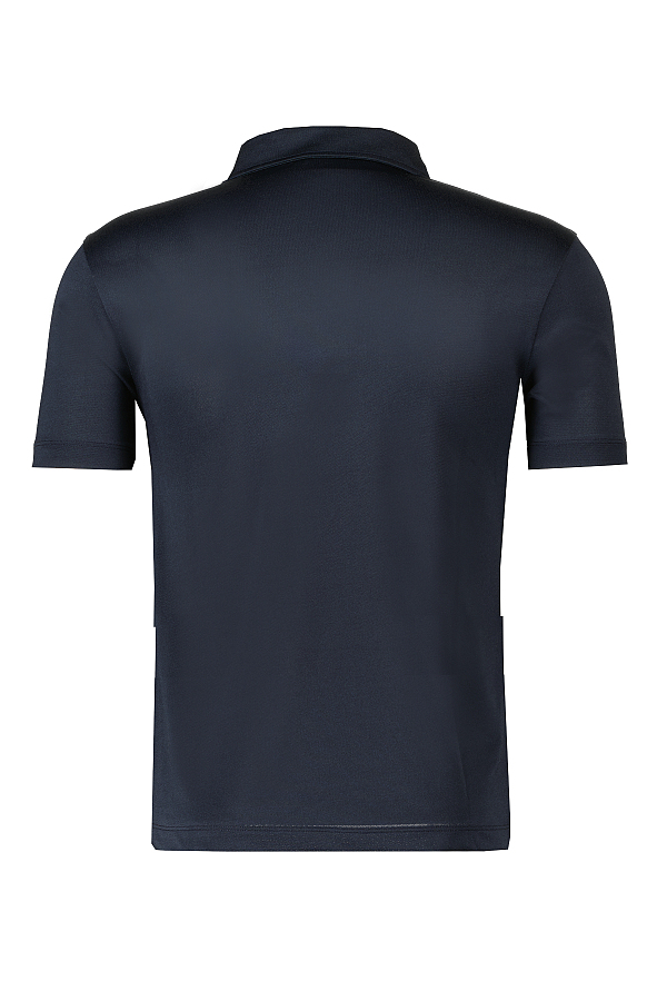 Blauer Polo