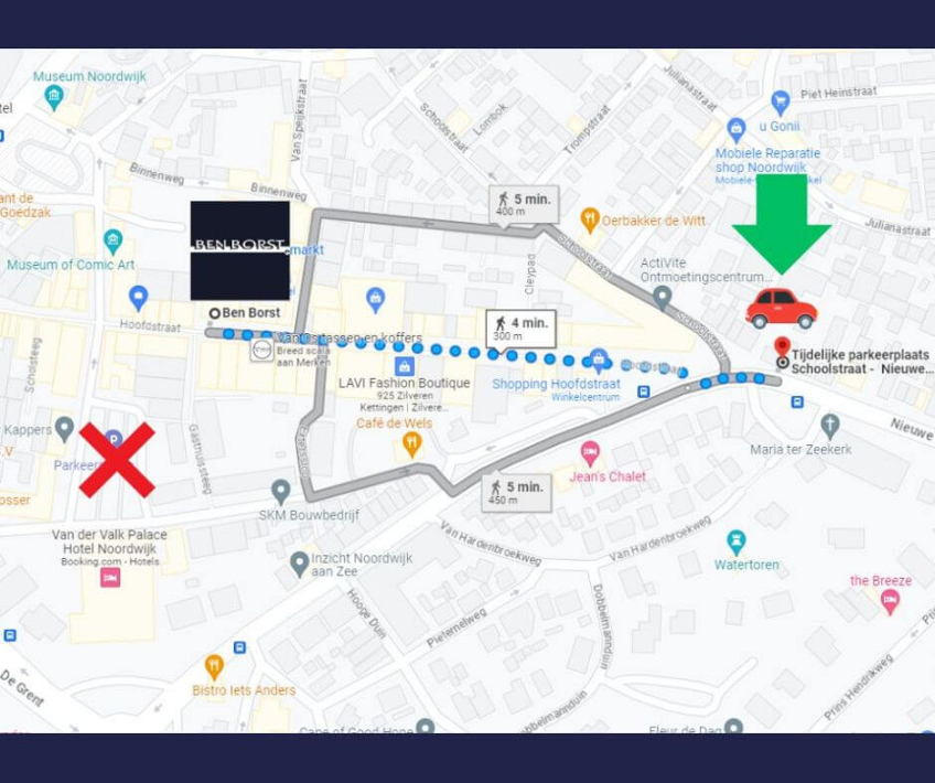 parkeerplaatsen vanaf 4 september 2023